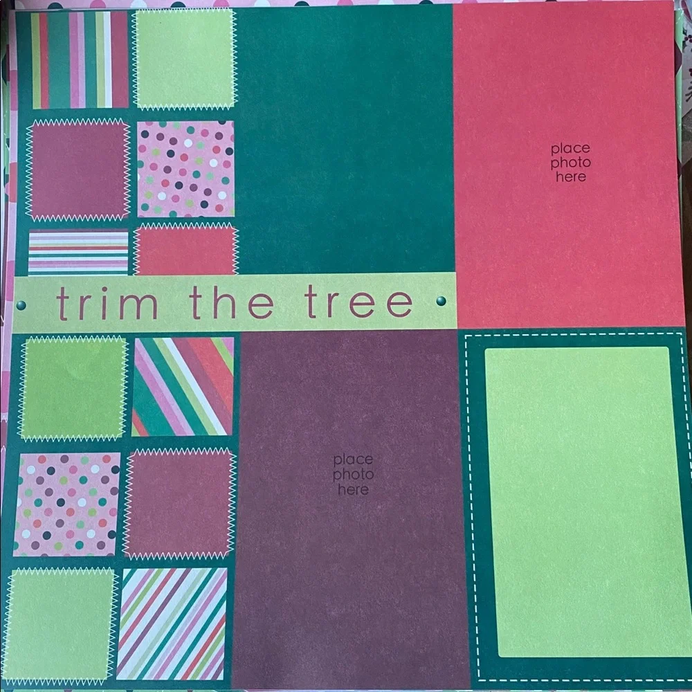 Christmas Junk Journal Kit Scrapbook Paper Ribbons Embellishments Craft Bundle